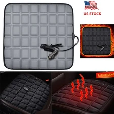 Universal Car Heated Seat Cushion Hot Square Cover Auto 12v Heater Warmer Pad US