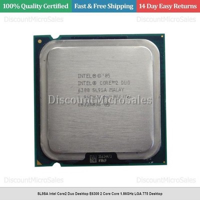 SL9SA Intel Core2 Duo Desktop E6300 2 Core Core 1.86GHz LGA 775 Desktop