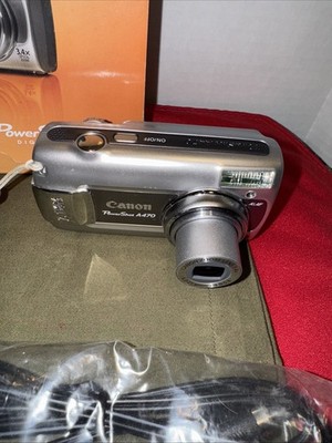 Canon PowerShot A470 7.1MP Digital Camera - Gray for sale