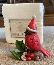 Enesco Jim Shore Figurine  #4053826  Cardinal Holly Mini  2016