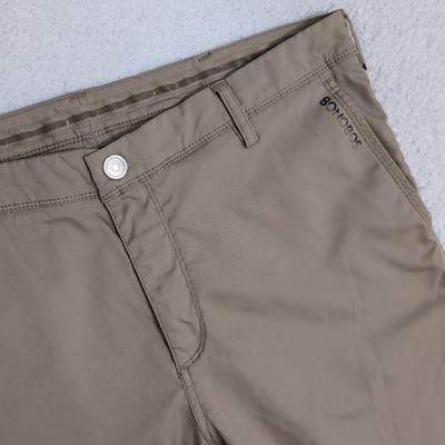 Bonobos Golf Pants Mens Size 36x32 Slim Beige Performance Ankle Zip Grip Waist .