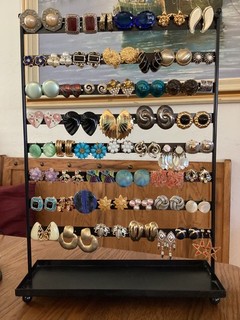 Beautiful Lot of Vintage Clip on Earrings Rhinestone Assorted Styles 52 pairs