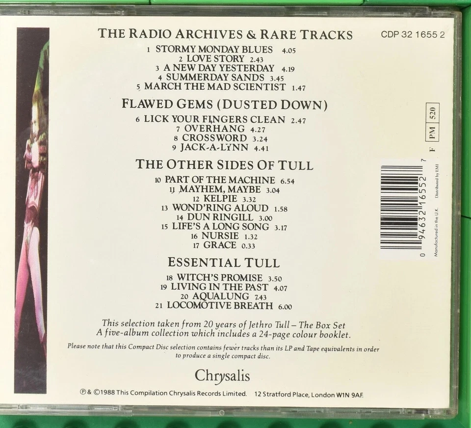 CD 20 Years of Jethro Tull - A Specially-compiled 21 Track Collection - Bild 2 von 2