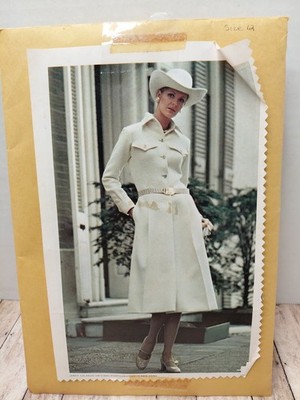 Vogue Americana Galanos Pattern 2504 1970's Uncut Dress Size 12