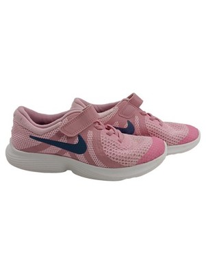 Nike Revolution 4 Kinder Sportschuhe Rosa Farbverlauf Klettverschluss Gr. 32
