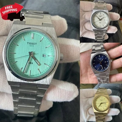 Relojes de pulsera Tissot PRX modelo clásico acero inoxidable reloj de cuarzo para hombre nuevos