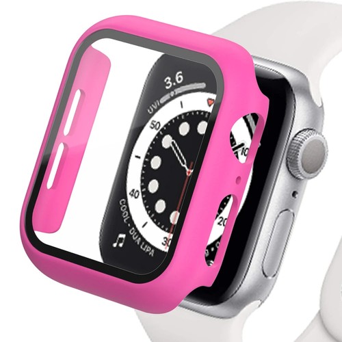 Tempered Glass+cover For Apple Watch Accessories 45mm 41mm 44mm 40mm 42mm Screen - Zdjęcie 90 z 134