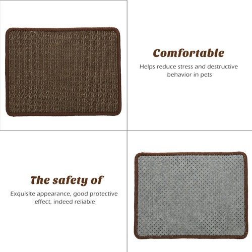 3 Count Katze Kratzmatte Kratzpads Für Katzen Sisal-Kratzunterlage - Bild 5 von 12