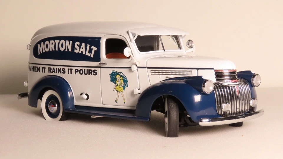 Danbury Mint 1:24 1940 Cheverlet Morton Salt Van INV4610. S3-3 Foto 2 de 4