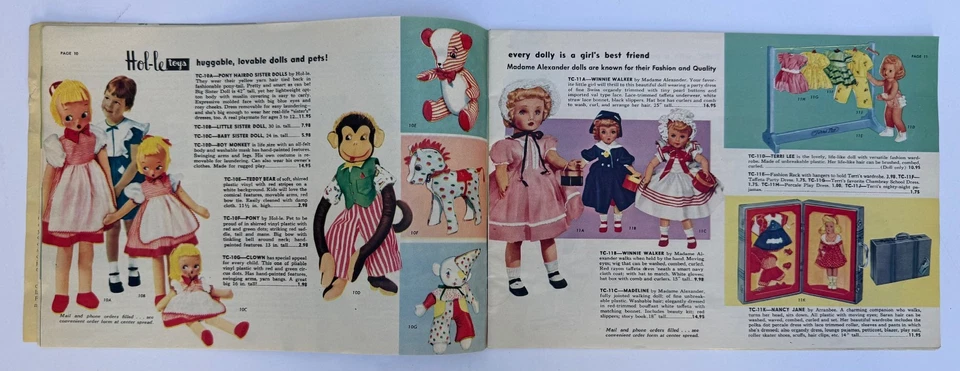 CATÁLOGO DE JUGUETES DE NAVIDAD DAYTON'S Department Store Minneapolis años 50 muñecas Structo Foto 4 de 4