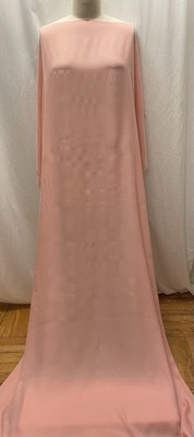 100% Silk French Georgette Dusty Rose Or Petal Pink Fabric by the Yard 44'' Wide