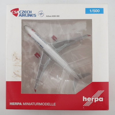 Herpa CSA Czech Airlines Airbus A330-300 Model - 1:500 - 524520 - Mold