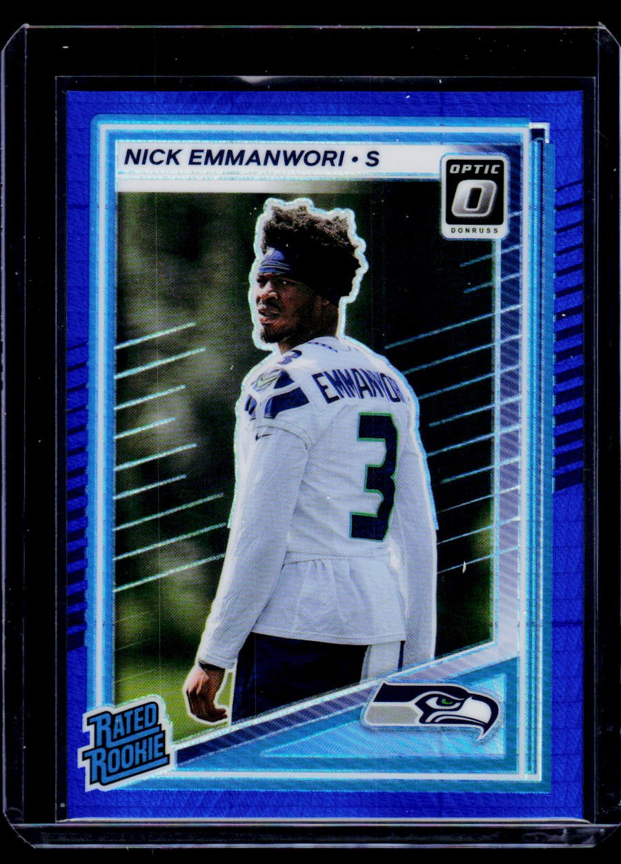 2025 Donruss Optic #277 Nick Emmanwori RC Blue Scope Seahawks