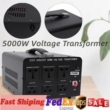 5000W Power Step Up/Step Down Voltage Transformer Converter 110V⇋220V Heavy Duty