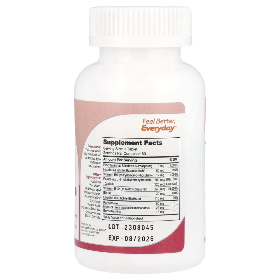 Complejo B, 60 comprimidos de liberación programada Foto 2 de 3