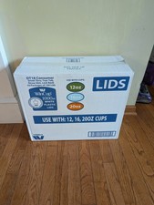 WinCup White Foam Cup Plastic Lids 12-20oz, 1000ct. 