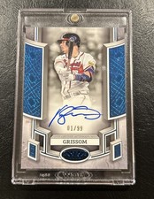 2024 Topps Tier One Blue Foil Vaughn Grissom Auto 01/99 Braves First Printed