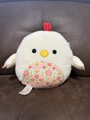 Squishmallows CHICKEN HEN ROOSTER W/ FLOWERS 8'' Plush STUFFED ANIMAL NEW Todd