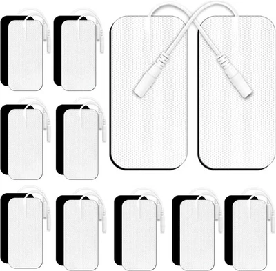 MARKENLOS 24x TENS Elektroden Pads Selbstklebend für Massage EMS Reizstrom Gerät 5x10cm