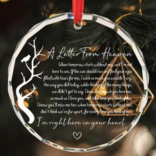 Memorial Ornaments for Loss of Loved One Sympathy Gifts a Letter from Heaven ...