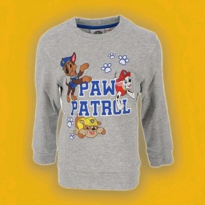 Jungen, Mädchen  Paw Patrol Sweatshirt Grau Größe 104; 116; 128