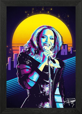 Beyonce Retro Framed Wall Art Poster Print Picture