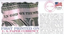 COVERSCAPE computer designed "In God We Trust" paper currency 55th event cover