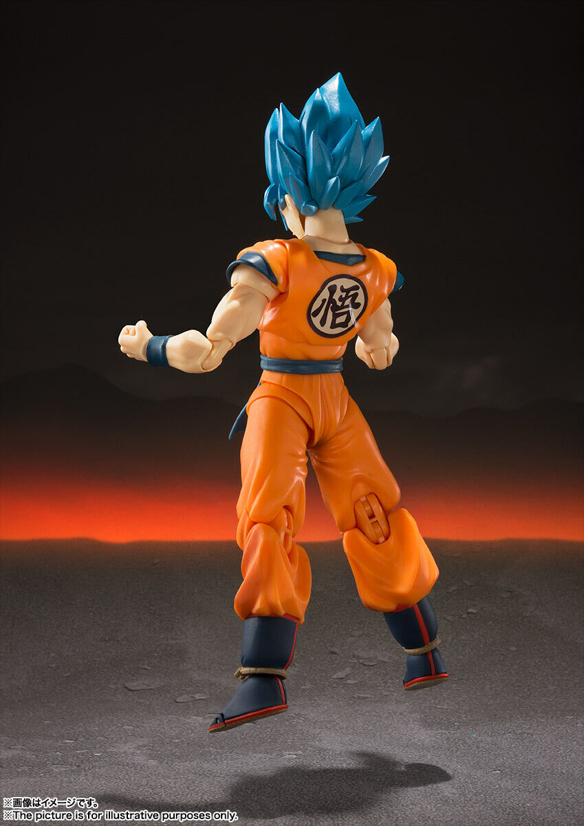 Dragon Ball Resurrection blue hair Son Goku SHF Anime Figure Model Toys  Gift 6