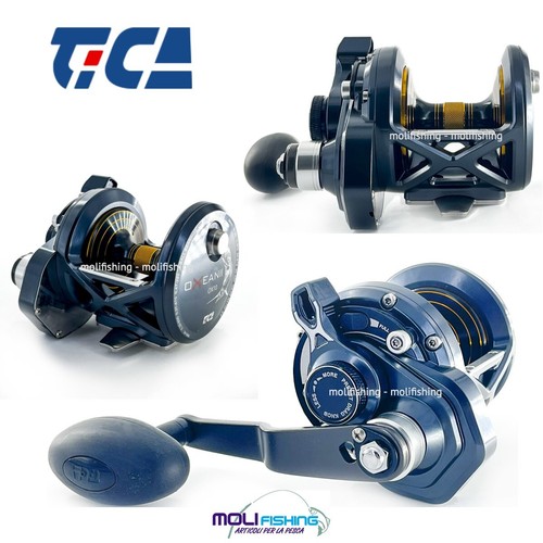 MULINELLO PESCA TRAINA TICA OXEAN II 5 FRIZIONE A LEVA NUOVA VERSIONE DRAG 10 KG - Imagen 1 de 2