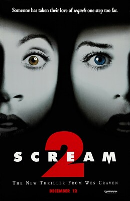 Scream 2 movie poster (a) - Wes Craven, Horror - 11 x 17