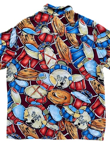 Bayou Wear Art 4 Now Shirt Men’s Large New Orleans Jazz Festival Drums USA Party - Picture 4 of 8