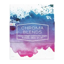 Chroma Blends Heavy-Weight Watercolor Pad 8 x 10 Inches - 15 Sheets