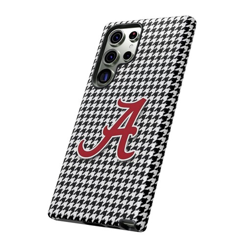 Alabama Houndstooth Phone Case, Tough Cases, College Fan Gear, Initial A - 第 226/266 張圖片