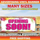 Opening Soon Advertising Banner Vinyl Mesh Sign Grand Opening New Store Now Open