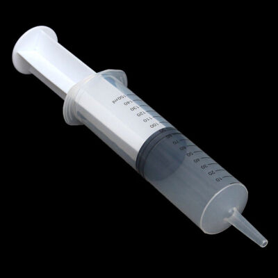 150ml Plastic Syringe Reusable Animal Feeder Tube Clear Liquid Medical Sterile