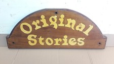 Insegna Legno ORIGINAL STORIES Vintage Sign Wood no Insegna Smaltata Enamel Sign