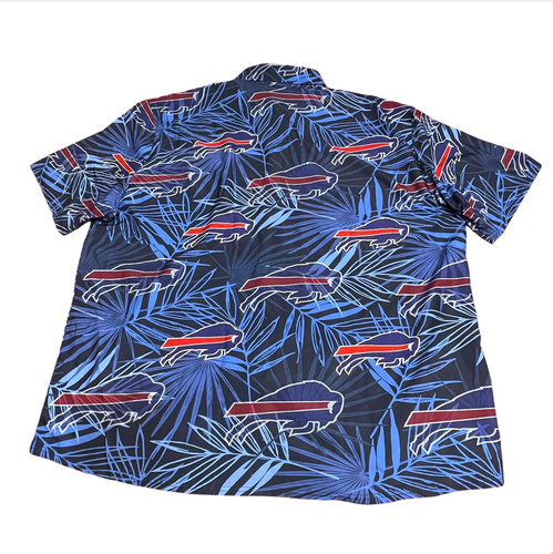 Buffalo Bills Hawaiian Shirt Tropical Leaf Aloha Shirt Beach Shirt Mens Size 4XL - Picture 3 of 9