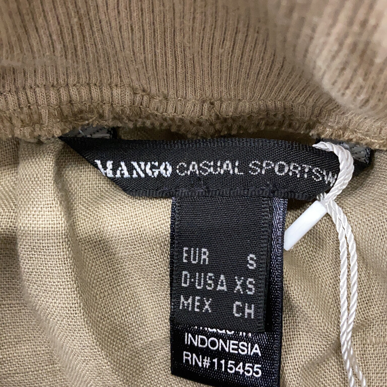 Mango Casual Sportswear, Jumpsuit, Größe S, Beige, Baumwolle/Leinen