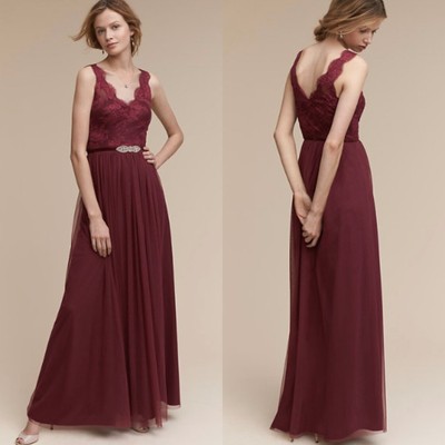 bhldn jones dress burgundy