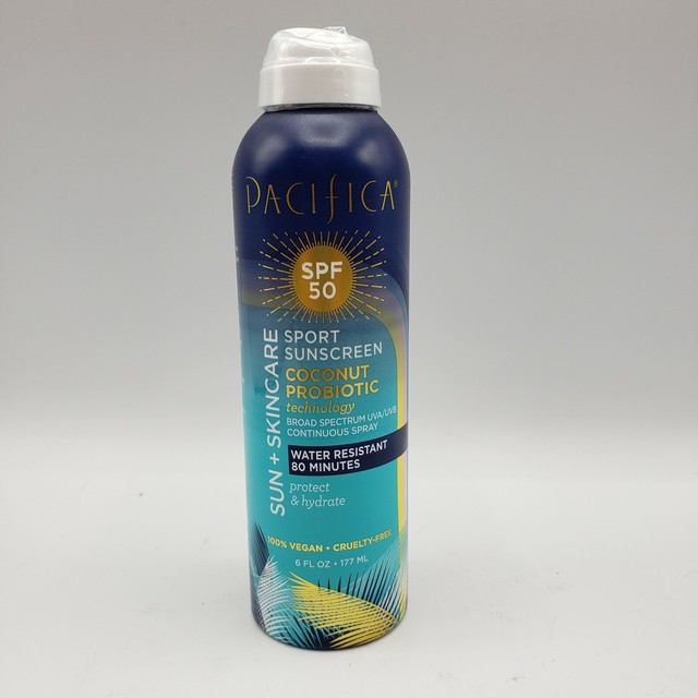 pacifica sunscreen mineral coconut probiotic technology