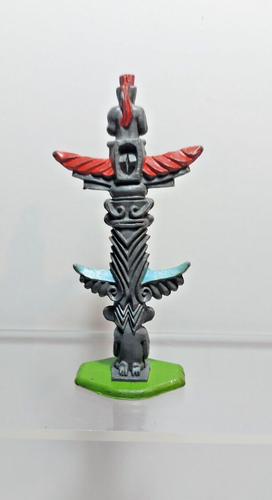 HERALD (Britains) 1/32 Indian indien totem pole soldats vintage - Photo 2/3