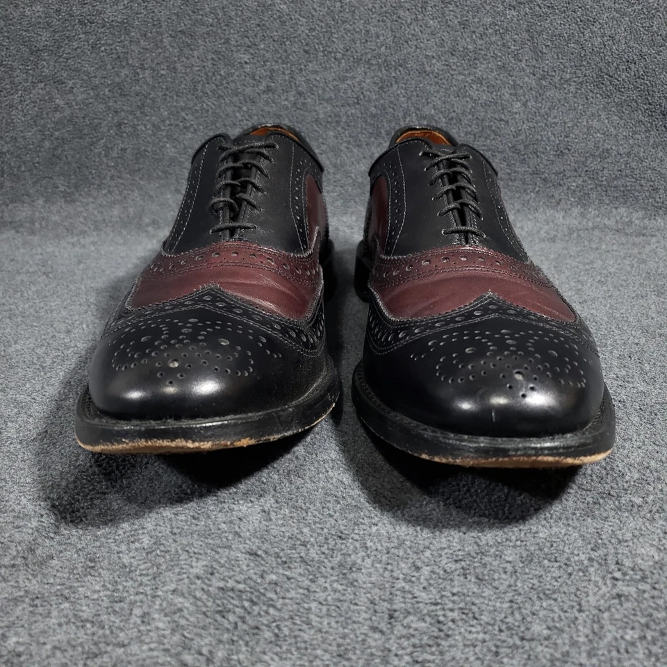 90 Aniversario Allen Edmonds Hombres 12 2A Broadstreet Negro Borgoña Calles Raro Foto 4 de 4