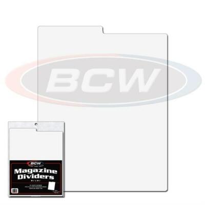 Lot of 25 BCW Archival Magazine White Dividers w/ Write on Index Tab Acid Free