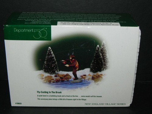 DEPARTMENT 56 ~ New England Village Series - 'Fly-Casting In The Brook' - Picture 6 of 8