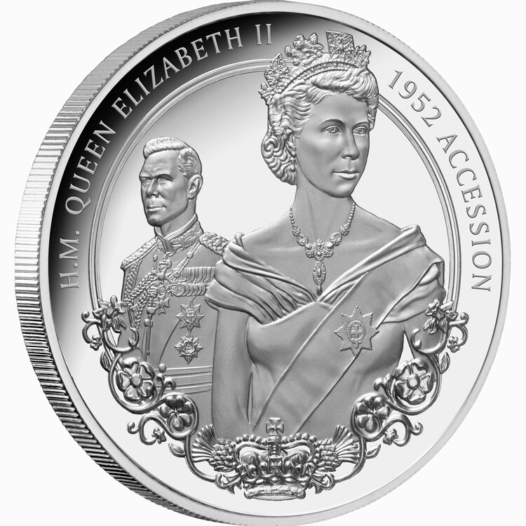 Tokelau 2022 Queen Elizabeth II 1952 Accession to Throne $5 1 Oz