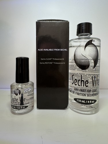 Seche Vite Dry Fast Top Coat Professional Refill Kit 4oz +0.5oz On Sale! - Picture 4 of 5
