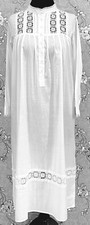 SoieRose SR-1160 Victorian 100 Cotton long Sleeve Lace Inset Nightgown