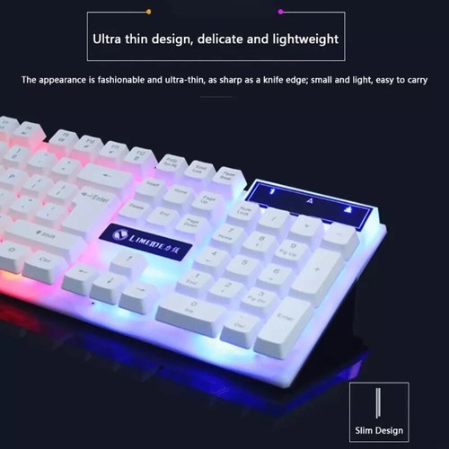 GTX300 RGB Desktop Gaming Keyboard And Mouse Set Wired Mechanical LED Backlight - Afbeelding 12 van 15