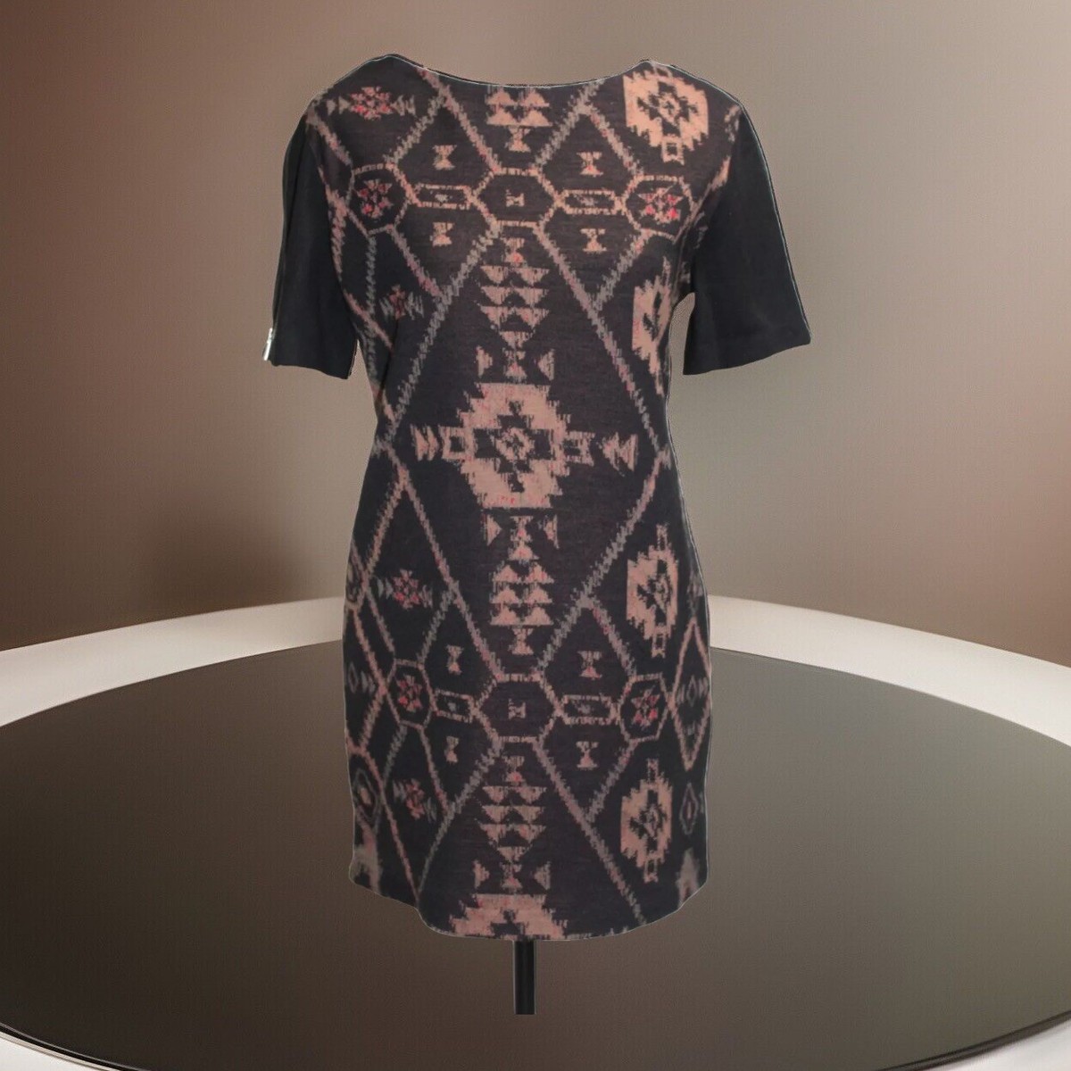 sandro leather dress BNWT Sandro Leather Trim Mini Dress - 2