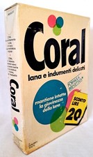 Scatolo Detersivo CORAL mai aperto anni 70 – Lever Milano -  raro